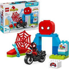 LEGO DUPLO Marvel Spins Motorcycle Adventure, Playset de fantezie pentru serialul TV Spidey și super prietenii săi, jucărie educativă de construit și reconstruit pentru copiii de 2 ani și peste 10424 Seturi de constructie Besuche den LEGO-Store Titlu implicit