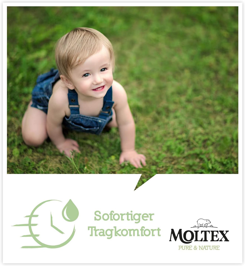 Scutece organice Pure & Nature, mărimea 6 XL (17-28 kg), cutie lunară, 84 de scutece organice