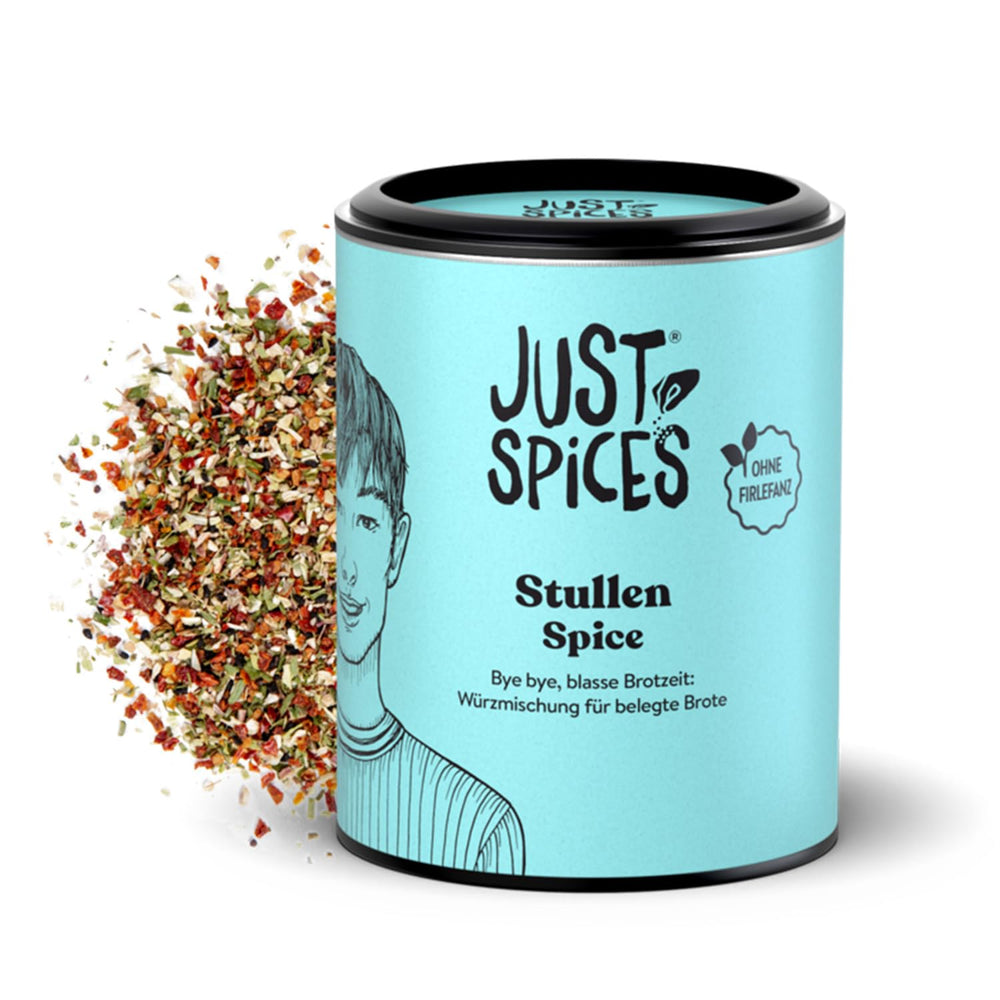 Just Spices Stullen Spice I Würze belegte Brote mit 13 leckeren Zutaten in einem Gewürzmix I Gewürzdose, 50 g