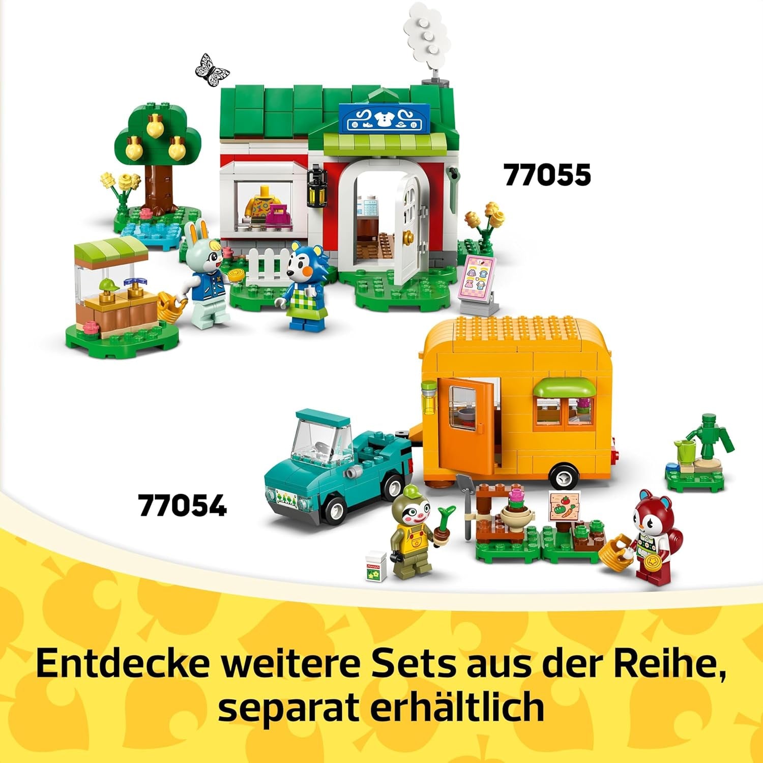 LEGO Animal Crossing Stargazing cu Eufemia, set de construcție pentru copii, set de jocuri video pentru jocuri de rol imaginative, jucărie pentru fete și băieți de la 6 ani, jucărie pentru animale cu figuri 77053 Seturi de constructie Besuche den LEGO-Store