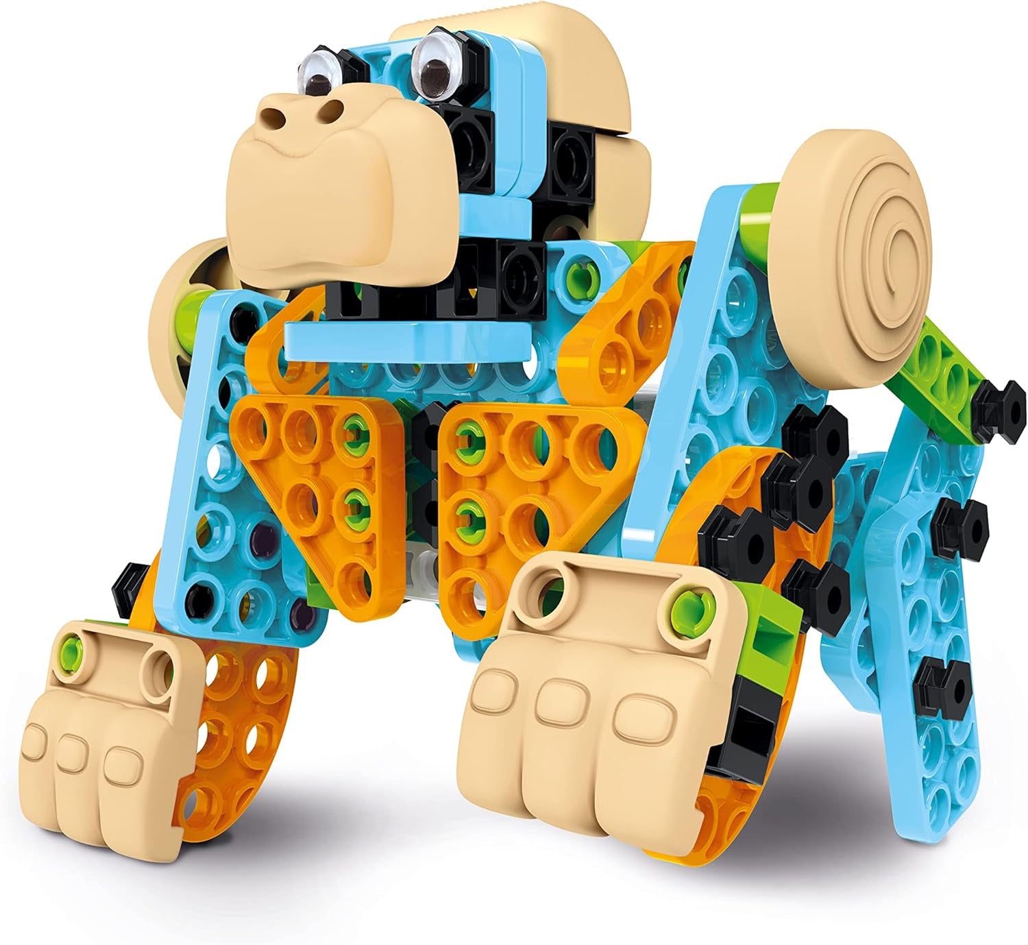 Clementoni 97860 Science & Play Build – Mechanics Junior Lustige Tiere, Bausatz für 8 Tiermodelle, motorbetriebenes Konstruktionsspielzeug für Kinder ab 6 Jahren Amazon Exclusive