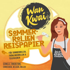 Hârtie de orez Wan Kwai Summer Roll 200g – Necesită înmuiere ușoară, perfectă pentru rulouri crocante de primăvară, rulouri proaspete de vară sau găluște la abur