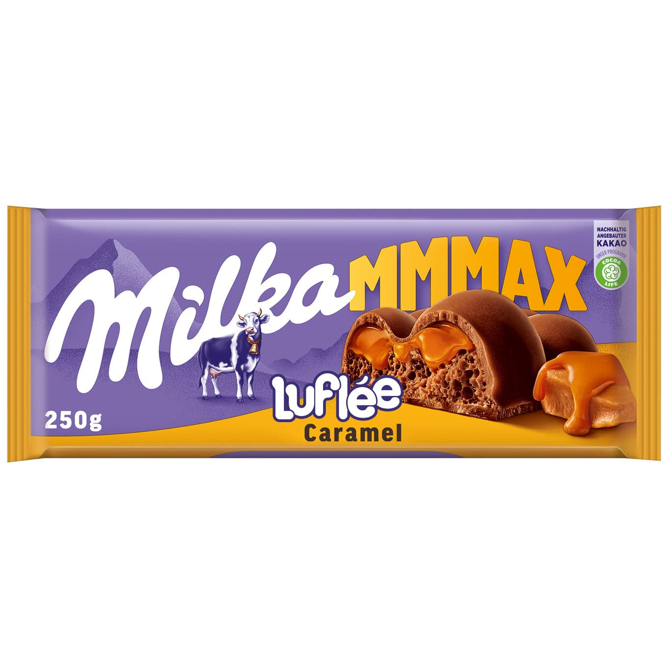 Milka Mmax Triolade – Ciocolată cu lapte alpină cu ciocolată albă și neagră – 280g
