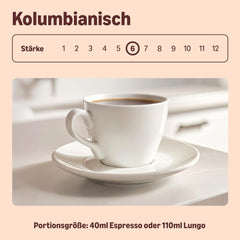 By Amazon Hauskompostierbare Kaffeekapseln, kompatibel mit Nespresso, 100 % kolumbianischer Arabica, 20 Stück – Rainforest Alliance-zertifiziert