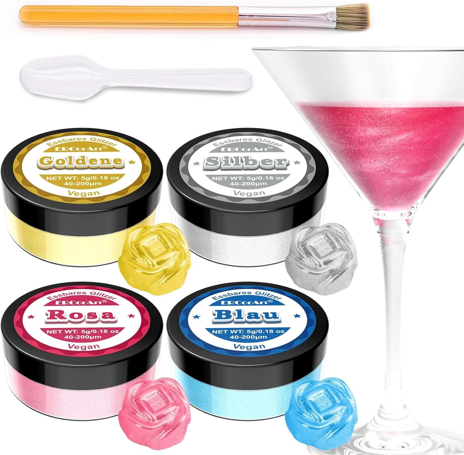 Glitter comestibil, 5 grame Glitter Naty Shop