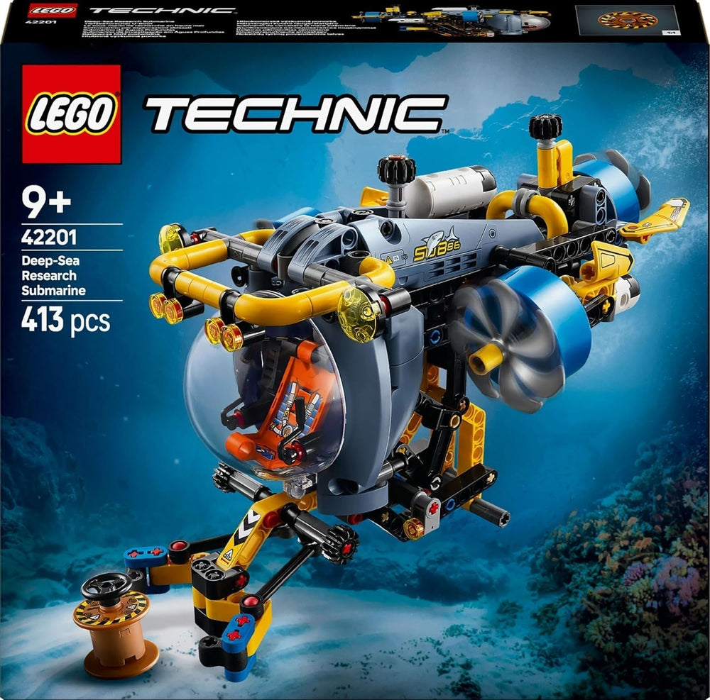 Submarin LEGO Technic Deep Sea Explorer, jucărie de construit pentru copii, băieți și fete de la 9 ani, idei creative de cadouri pentru ziua de naștere, vehicul construibil, cu elice rotative 42201 Seturi de constructie Besuche den LEGO-Store