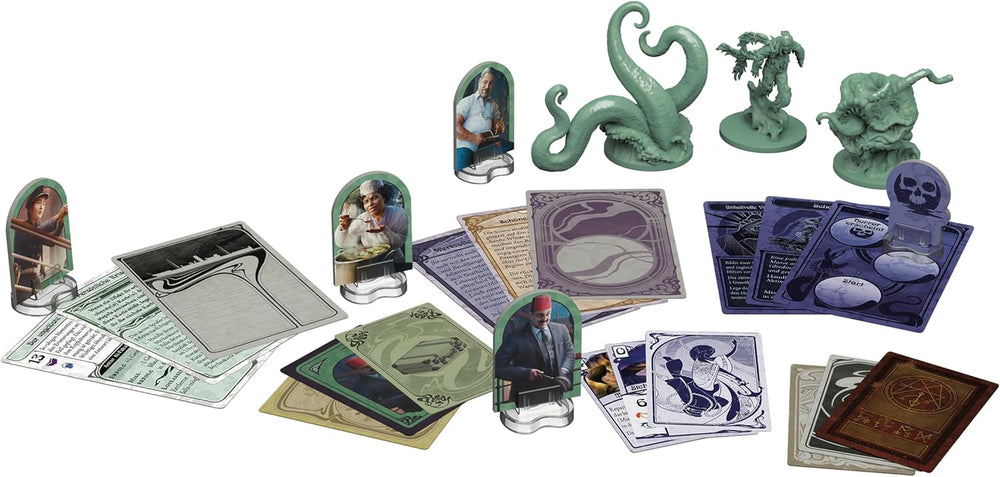 Fantasy Flight Games, Abyss – Horror fără nume, Expansiune, Joc pentru experți, Joc de strategie, 3-6 jucători, Vârste 14+, 120-240 minute, Germană, Multicolor, Colorat