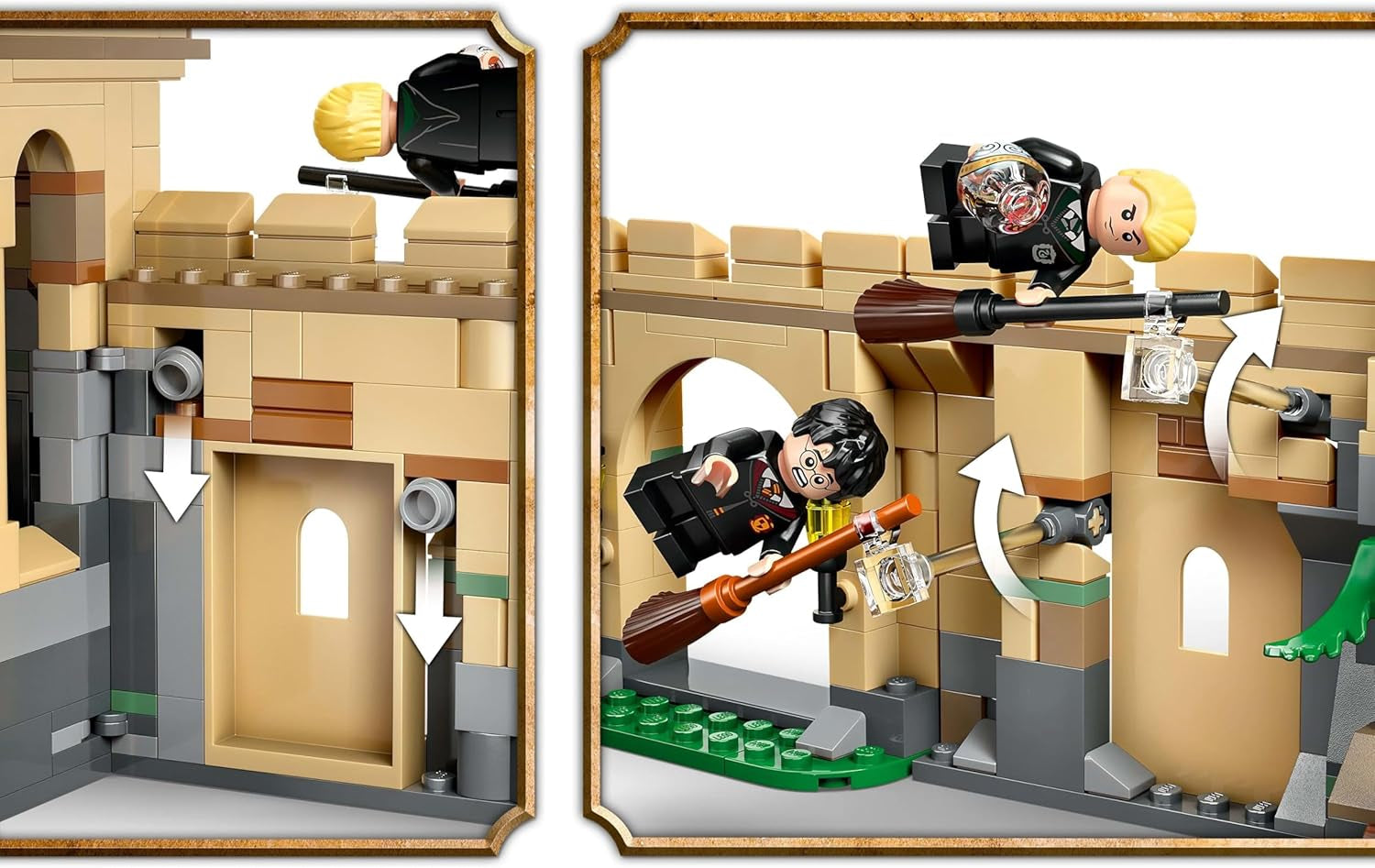 Castelul Hogwarts LEGO Harry Potter: Lecții de zbor, set de joacă de aventură cu 6 minifigurine de colecționat, inclusiv Draco Malfoy și profesorul Mcgonagall, set de joacă de rol pentru băieți și fete de la 9 ani 76447 Seturi de constructie Besuche den LEGO-Store