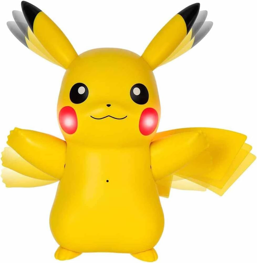 Pokémon PKW3330 - Deluxe My Partner Pikachu, Pikachu oficial cu lumină, sunet și mișcare Action figures Naty Shop
