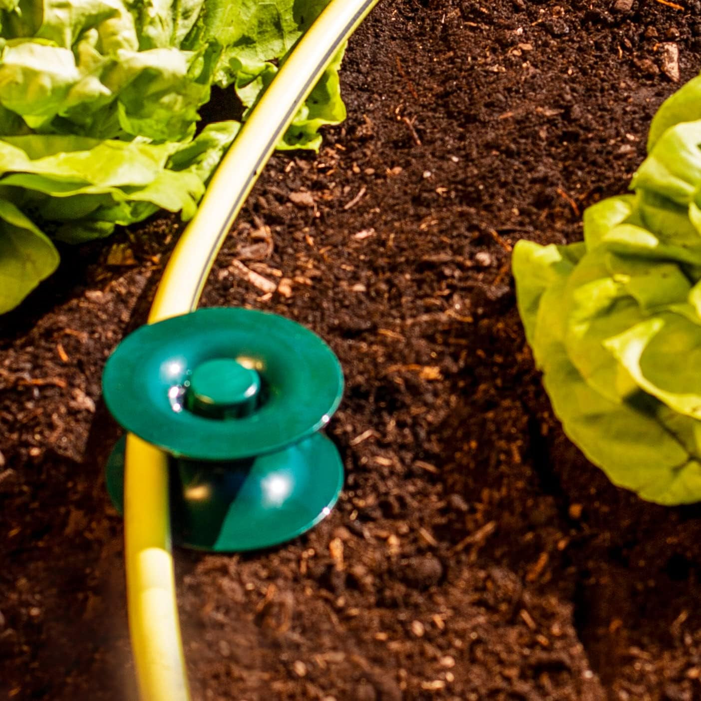 Set de 3 ghidaje pentru furtun, verde, 24 x 9 cm | Ghidaj pentru furtun și cablu de grădină cu ancoră de sol | Roletă pentru furtun pentru protejarea straturilor de flori și a pereților casei | Roletă pentru furtun de grădină și cablu