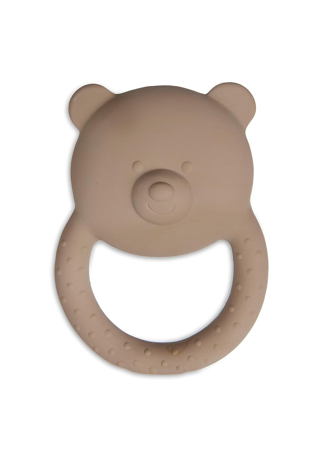 Jollein 101-001-67008 Inel de dentiție din cauciuc natural, ursuleț de pluș, biscuit