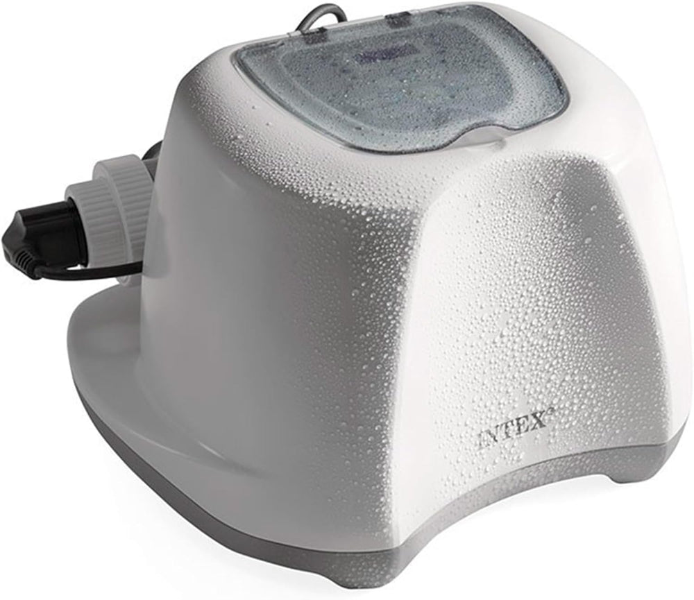 Intex 26668 – Sistem de filtrare cu apă sărată Krystal Clear, pentru pompă de filtrare 2650-12112 L/h, pentru piscine mici de până la 26500 L, plastic, alb