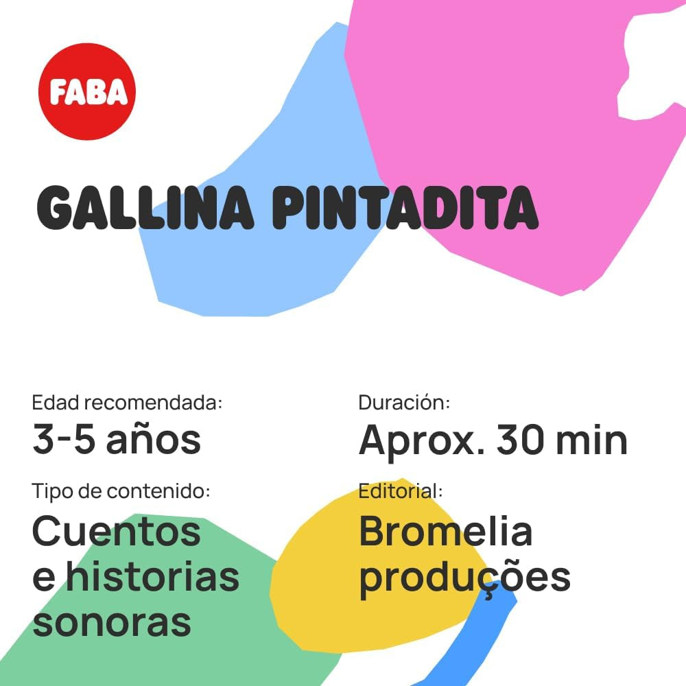 Caracter Sonoro - Hen Pintadita - Povești și povești sonore pentru fete și băieți 2-4 ani, jucării și conținut educațional în spaniolă Jucarii Bebe Naty Shop