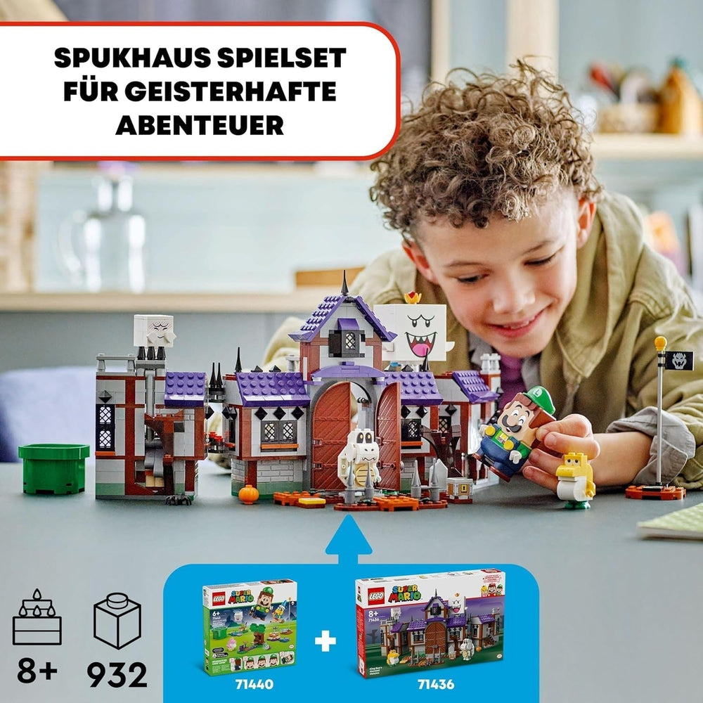 Casa bântuită a lui LEGO Super Mario King Buu Huu, casă bântuită pentru copii, set Nintendo de colecționat, cu Baby Yoshi, cadou pentru băieți, fete și gameri cu vârsta de 8+ 71436 Seturi de constructie Besuche den LEGO-Store