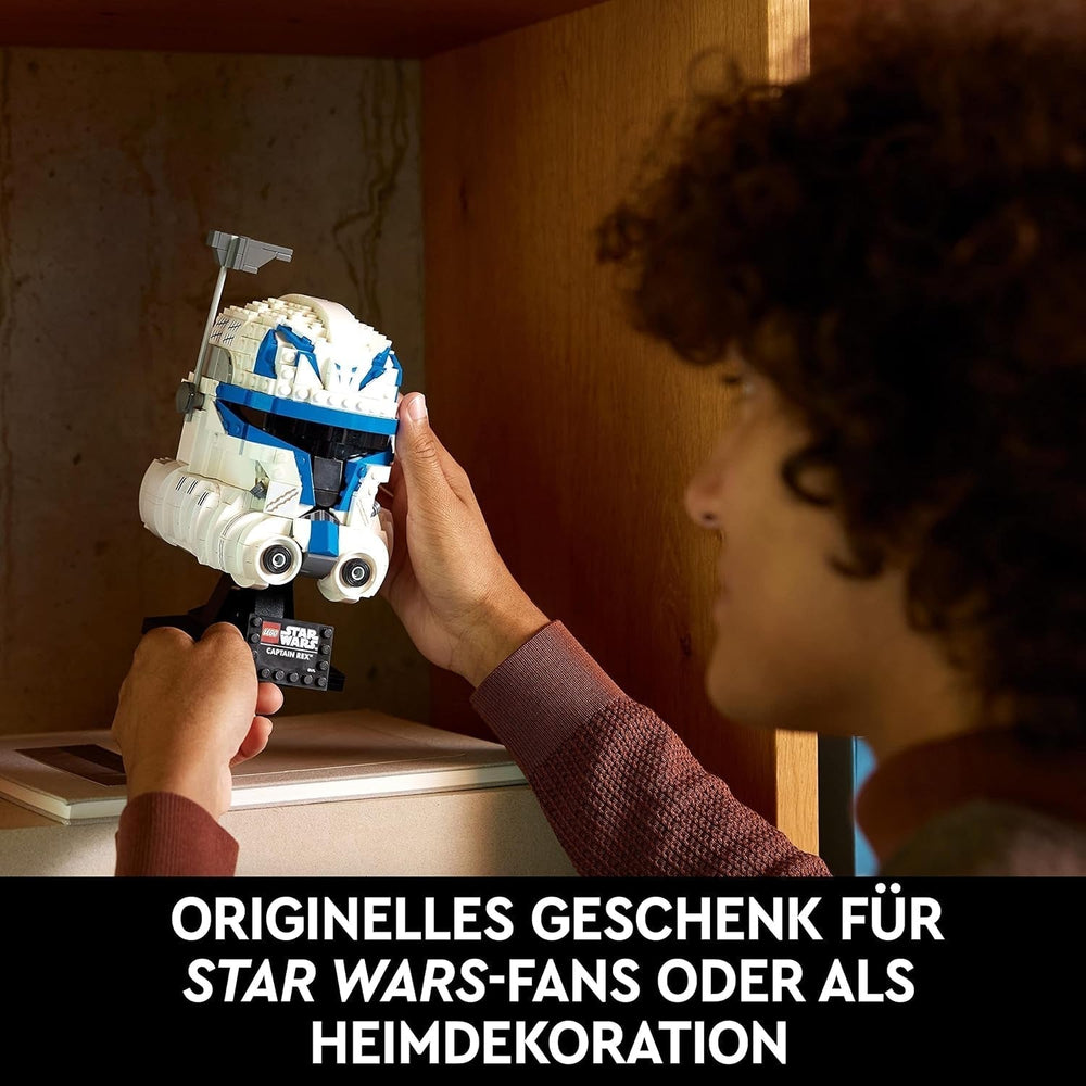 LEGO 75349 Star Wars Captain Rex Helmet Set, modelul Clone Wars de colecționat pentru adulți, seria 2023, piesă suvenir și idee de cadou Seturi de constructie Besuche den LEGO-Store