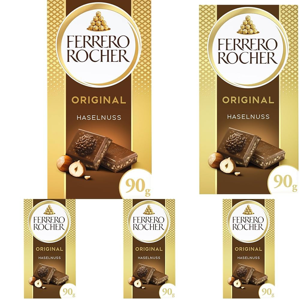Baton Ferrero Rocher – Ciocolată albă cu alune – Cadou de Ziua Îndrăgostiților pentru el și ea – 1 baton de ciocolată x 90g
