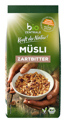 Biozentrale Muesli cu ciocolată neagră | 500g Organic Vegan | Ideal pentru micul dejun și pentru paharul tău de muesli la pachet | Alternativă la batoanele de muesli