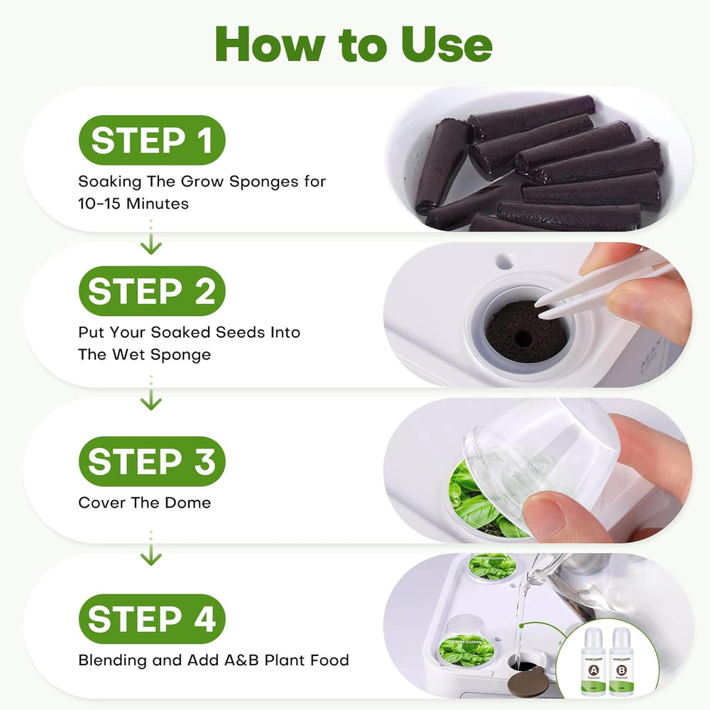 Set de capsule cu semințe, format din 40 de piese, pentru grădinărit în interior, sistem de creștere hidroponică – obișnuit