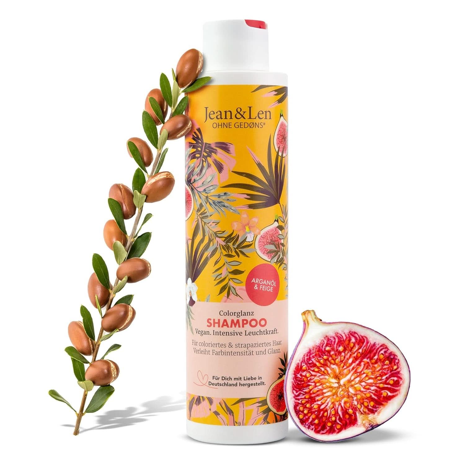 Șampon Jean & Len Color Gloss, pentru păr vopsit și deteriorat, 300 ml Duș și baie Naty Shop