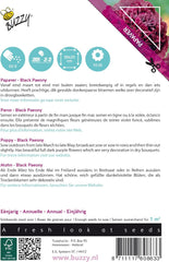 Flori de Mac Buzzy, Mac Negru Paeony