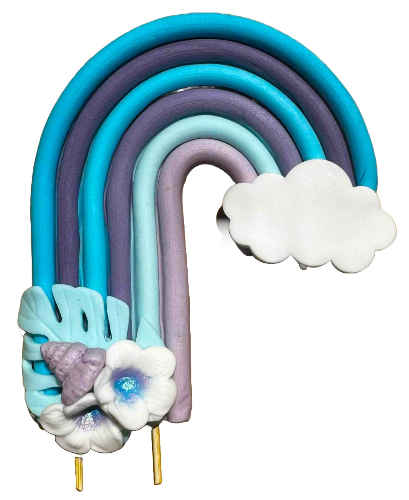 Decoratiune comestibila, Curcubeu Decoratiuni din Pasta de Zahar Nati Shop