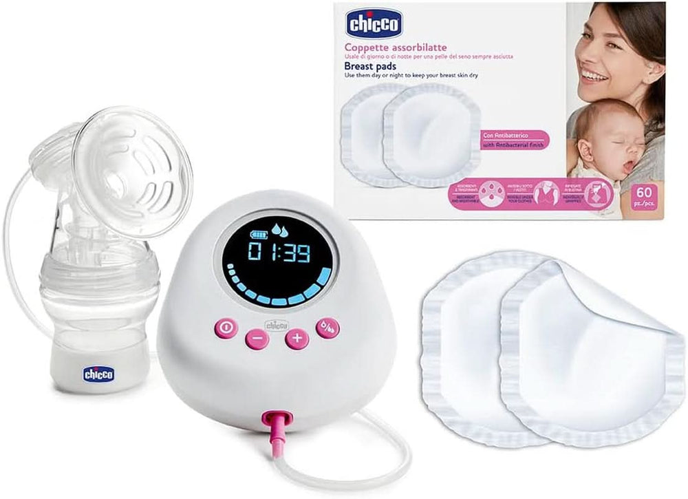 Chicco, pompă de sân electrică portabilă, 5 niveluri de intensitate, 150 ml Accesorii Hrana si Alaptare Bebe Naty Shop Milchpumpe + Sauger