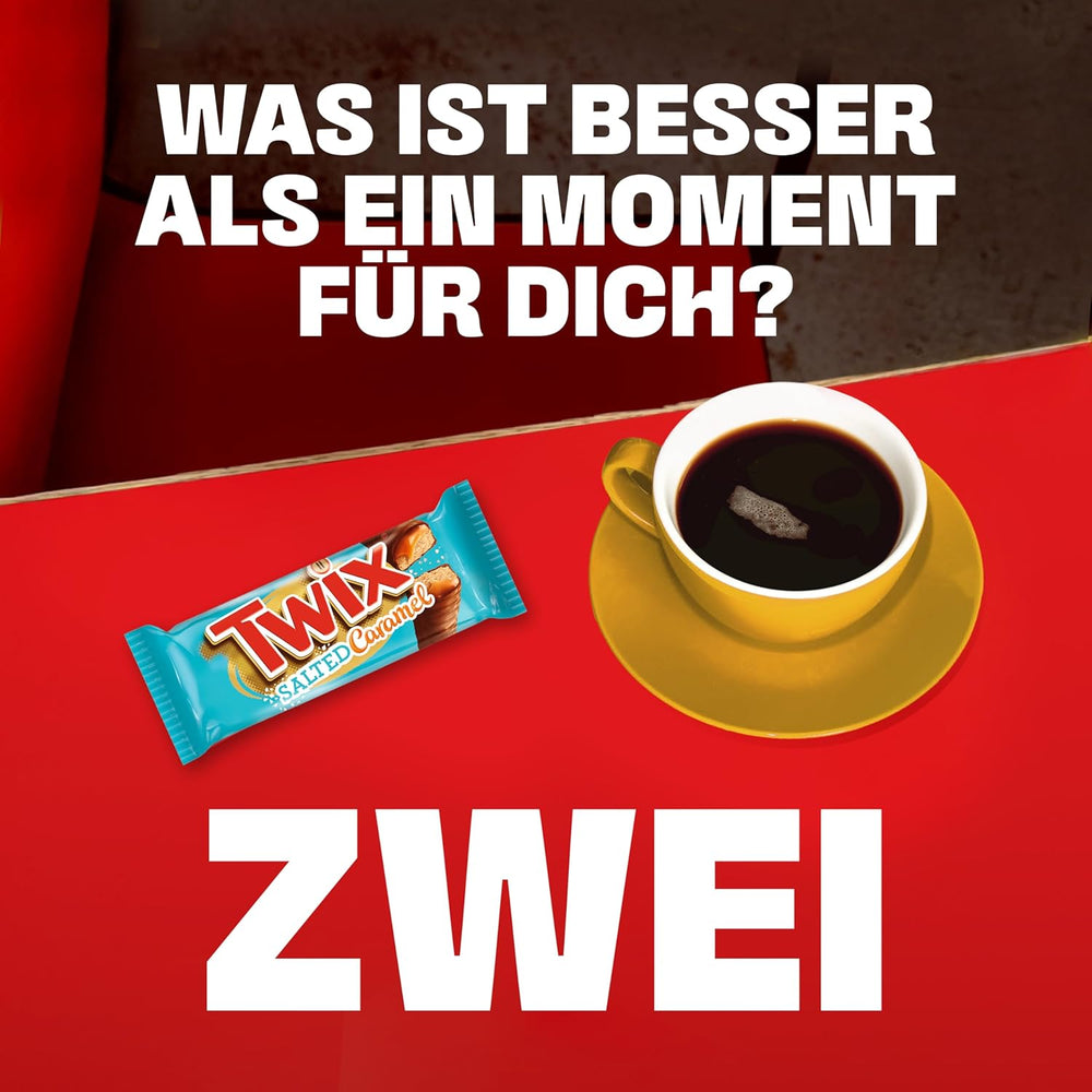 Batoane de ciocolată Twix cu caramel sărat | Pachet vrac de ciocolată | 30 de batoane duble (30 x 46g)