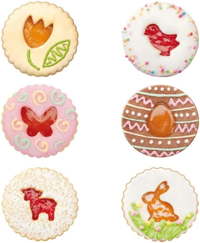 Forme de biscuiți de Paște Tescoma pentru fursecuri Linzer DELÍCIA, 8 bucăți.