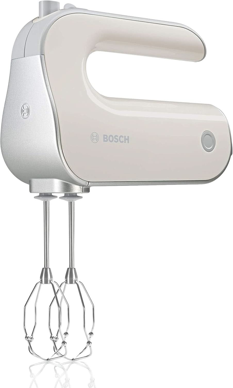 Bosch Handrührer Styline MFQ4835DE, 2X2 Rührbesen, 2 Edelstahl-Knethaken, Spülmaschinengeeignet, 575 W, Weiß Bucatarie Naty Shop Mineral Grau/Silber