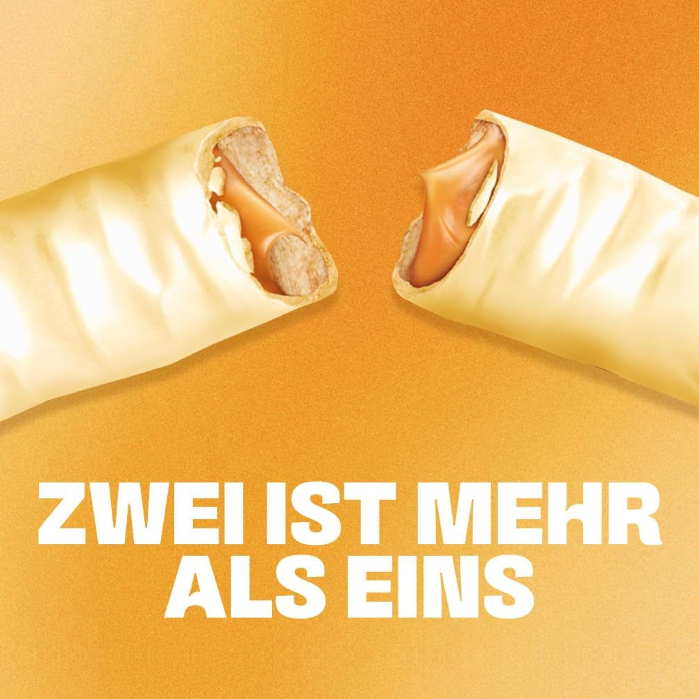 Batoane Twix de ciocolată albă; caramel, biscuiți, ciocolată albă; pachet multiplu de ciocolată; 5 batoane (5 x 46 g)