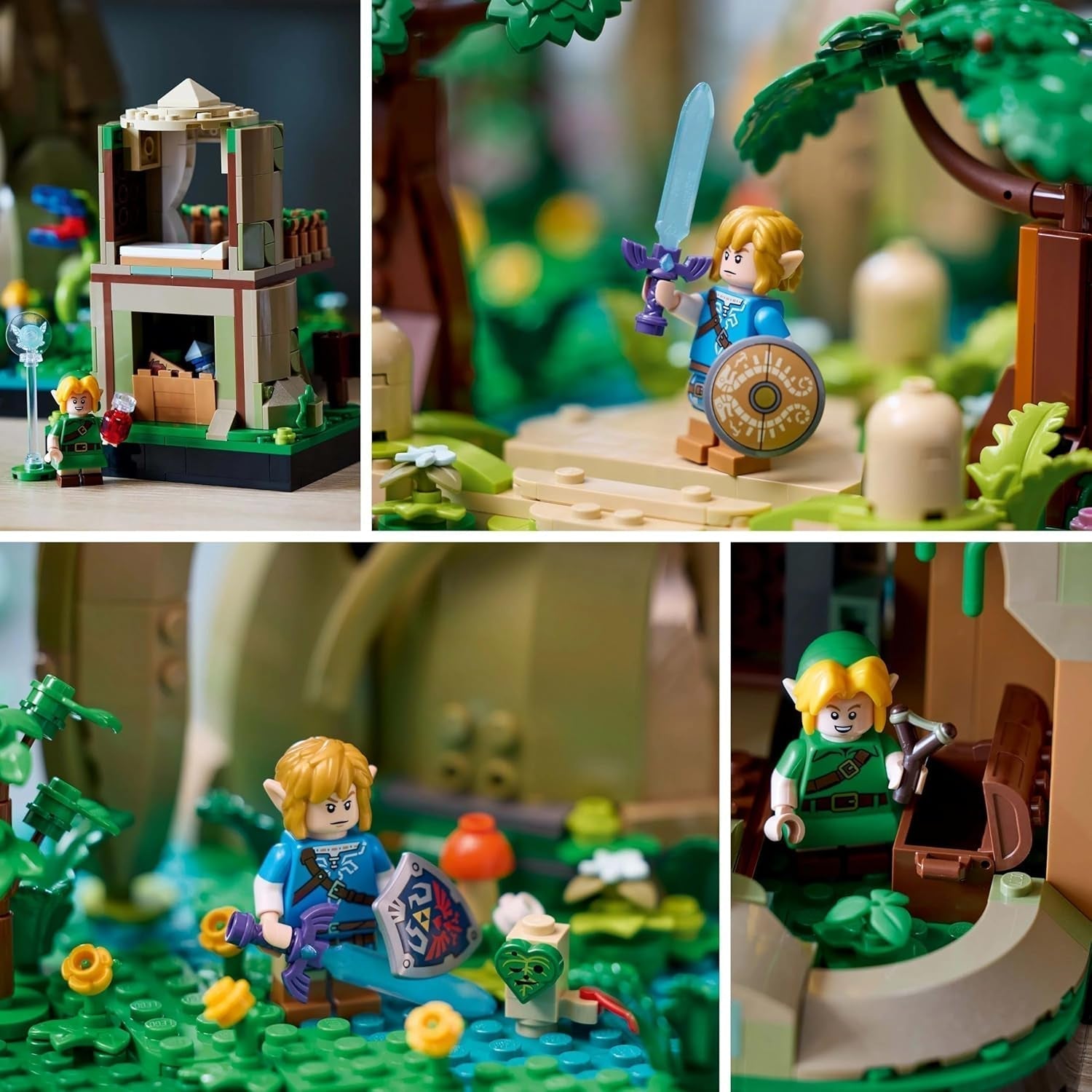 LEGO The Legend of Zelda Deku Tree 2-In-1 - piesă de colecție cu prințesa Zelda și 3 minifigurine Link - set de construcție pentru adulți și idee de cadou pentru fanii jocurilor video - 77092 Seturi de constructie Besuche den LEGO-Store