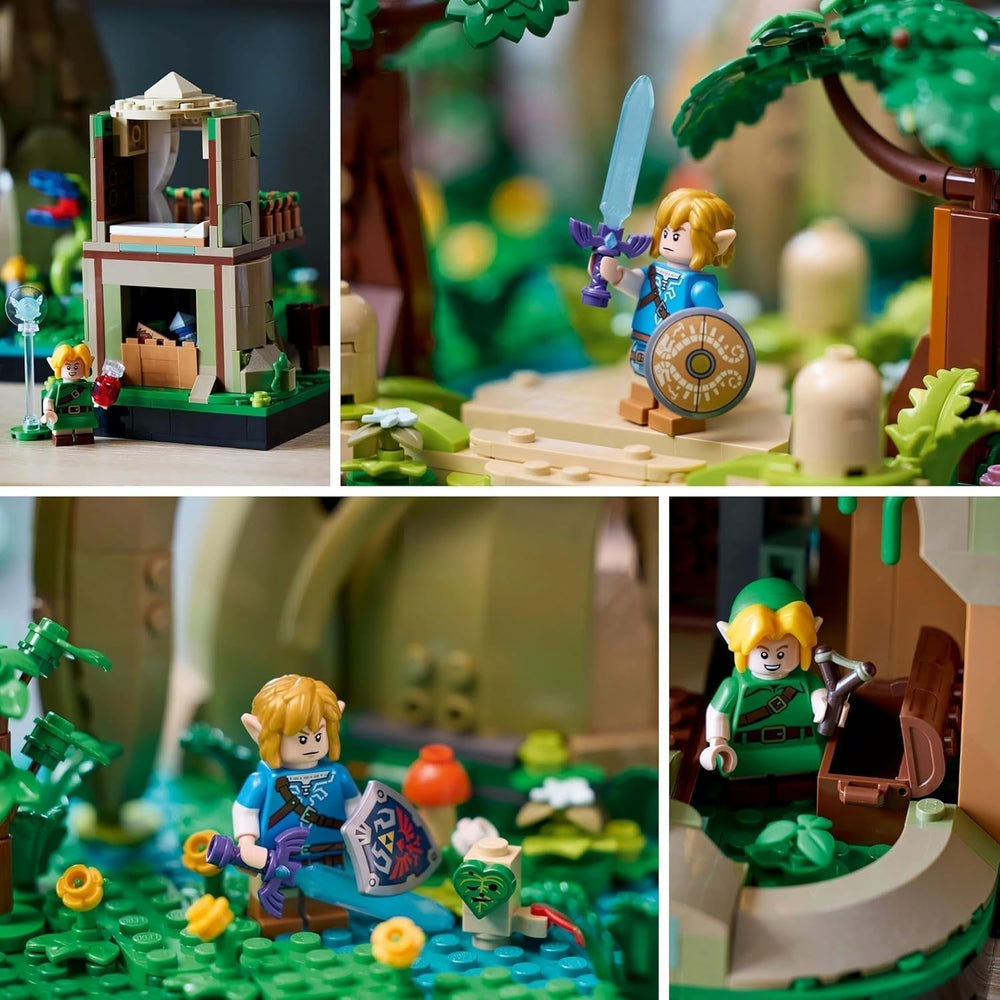LEGO The Legend of Zelda Deku Tree 2-In-1 - piesă de colecție cu prințesa Zelda și 3 minifigurine Link - set de construcție pentru adulți și idee de cadou pentru fanii jocurilor video - 77092 Seturi de constructie Besuche den LEGO-Store