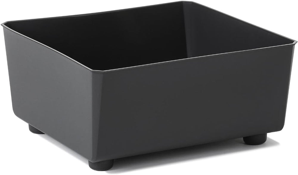 Jardinieră dreptunghiulară LAMELA cu picioare elegante – Ghiveci gri cu aspect de beton, fabricat din plastic robust, 37x17 cm, 6L – Rezistent la intemperii și ușor de curățat – Pentru interior și exterior