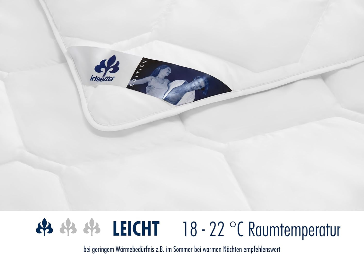 Irisette Edition Plapumă de vară - Made in Germany - Plapumă ușoară pentru vară cu capac din microfibră moale, 155 X 220 cm, certificat Ã-ko-Tex Plapumi si pilote Naty Shop