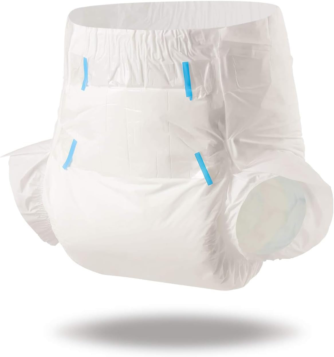 Scutece pentru adulți CutiePlusU, suprafață uscată, absorbție maximă peste noapte, scutec de incontinență de unică folosință – albastru, roz, alb, 3 bucăți (medii 71-96 cm)