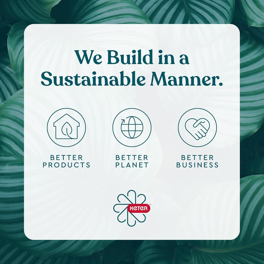 Ghiveci Keter Urban Bloomer pentru grădină înălțată și plante aromatice, pentru exterior, cu manometru de auto-udare și dop de drenaj, gri închis