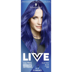 Schwarzkopf LIVE Colour XXL Ultra Brights 95 Albastru electric Vopsea pentru par Naty Shop Albastru electric (1 pachet) 1 bucată (pachet de 1)
