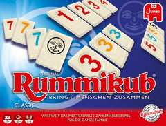 Jumbo Spiele Original Rummikub Classic - der Spieleklassiker unter den Gesellschaftsspielen - für Erwachsene und Kinder ab 7 Jahren JUM17571 Mehrfarbig 2,7 x 3,7 cm