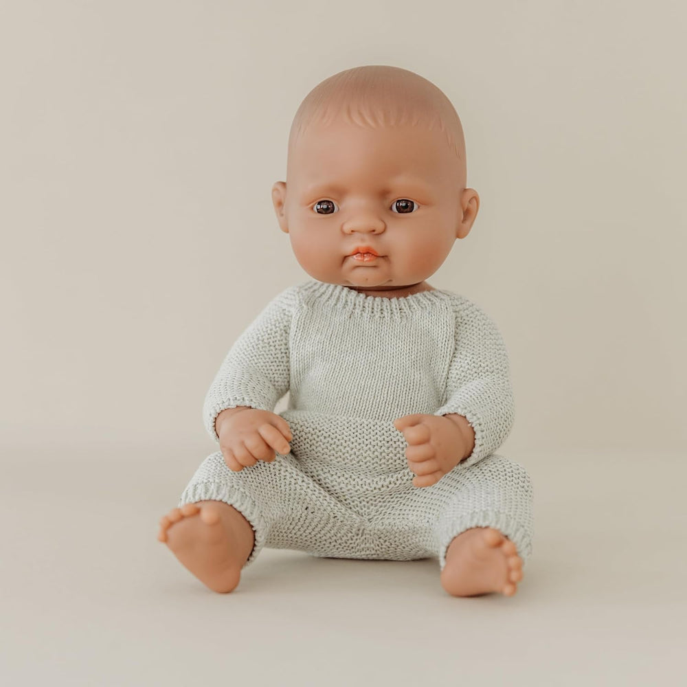 Miniland 31037 - Baby südamerikanischer Junge Tüte - ohne Unterwäsche, 32 cm