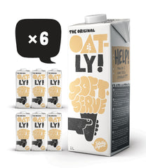 Oatly Soft Serve Mix für die Herstellung von Softeis auf pflanzlicher Basis in der Eismaschine 1L, (6er-Pack)