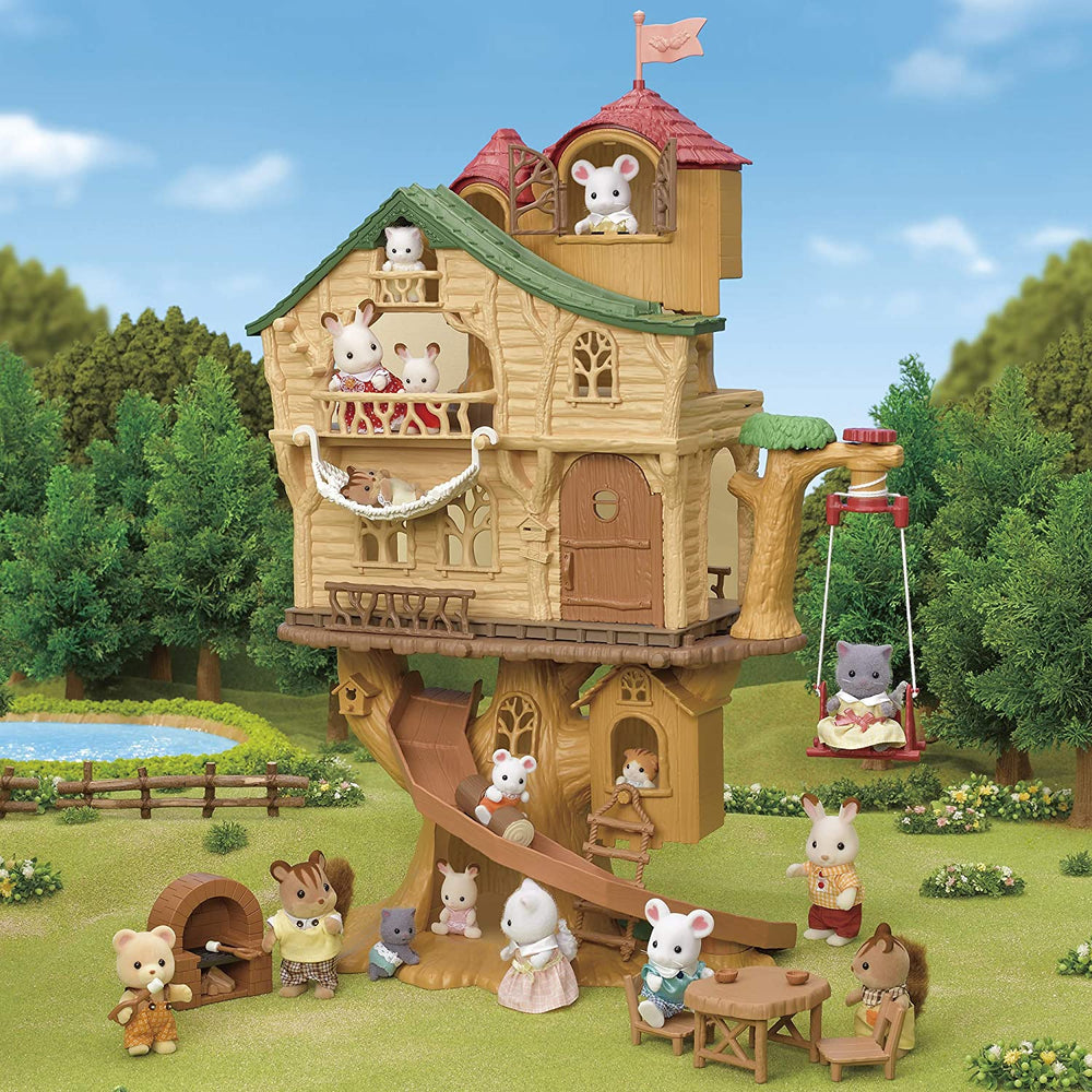 Sylvanian Families 5494 Căsuța în copac cu aventuri - Set de joacă pentru casă de păpuși