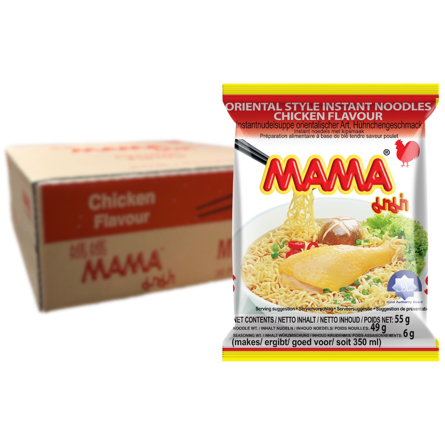 MAMA - Tăiței Instant cu Pui - Pachet Multiplu (30 X 55 GR)