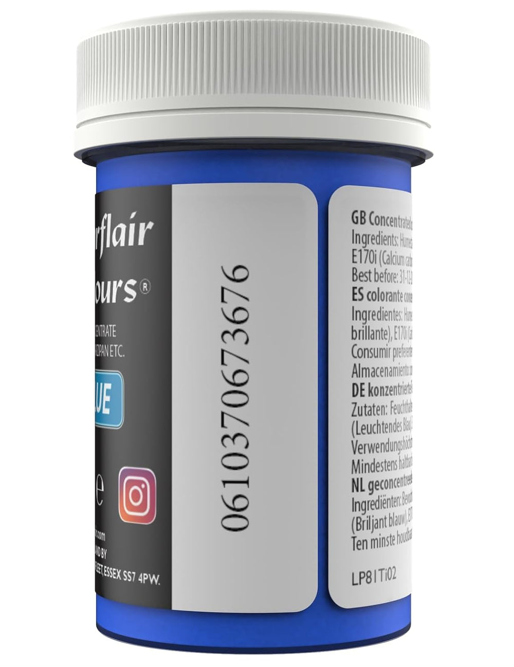 Colorant alimentar Sugarflair Paste Pastel Sky Blue, colorant alimentar pentru paste, pentru fondant și marțipan, coloranți concentrați Spectral - 25 g