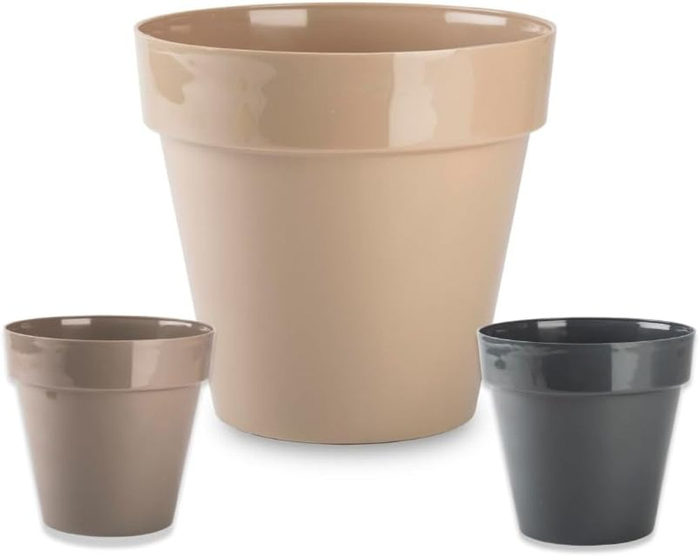Ghiveci mic din plastic - diametru 12 cm, ușor și durabil, ideal pentru răsaduri, butași și plante de apartament - culoare aleatorie, Aléatoire