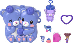 Polly Pocket Puppen und Spielset, Beste Blaubeeren-Freunde Schatulle, Reisespielzeug mit 1 Mikropuppe, Haustier und Zubehörteilen mit Obstmotiven, JKC48