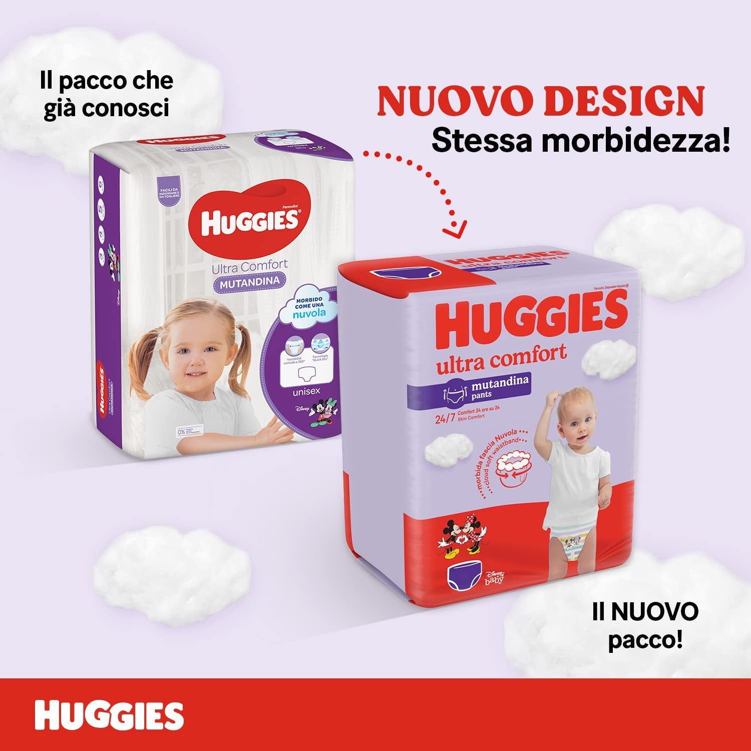 Scutece Huggies Ultra Comfort, mărimea 4 (9-14 kg), pachet de 72 de scutece