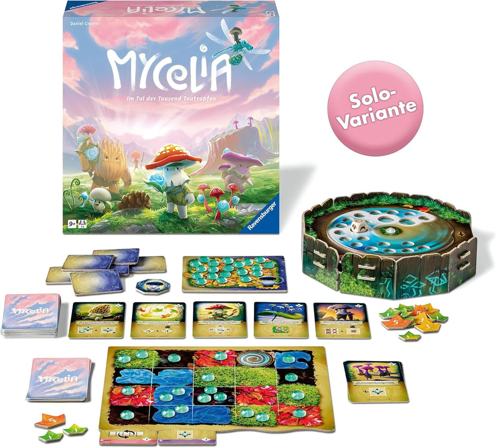 Ravensburger 27489 - Mycelia - Joc de construire a pachetelor de cărți pentru familii, joc de societate pentru adulți și copii cu vârsta de 9 ani și peste - joc de strategie simplu pentru 1-4 jucători