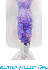 Mermaze Mermaidz™ Winter Waves Crystabella™ Meerjungfrau-Modepuppe mit Farbwechsel-Flosse, glitzerndem Schwanz und Zubehör