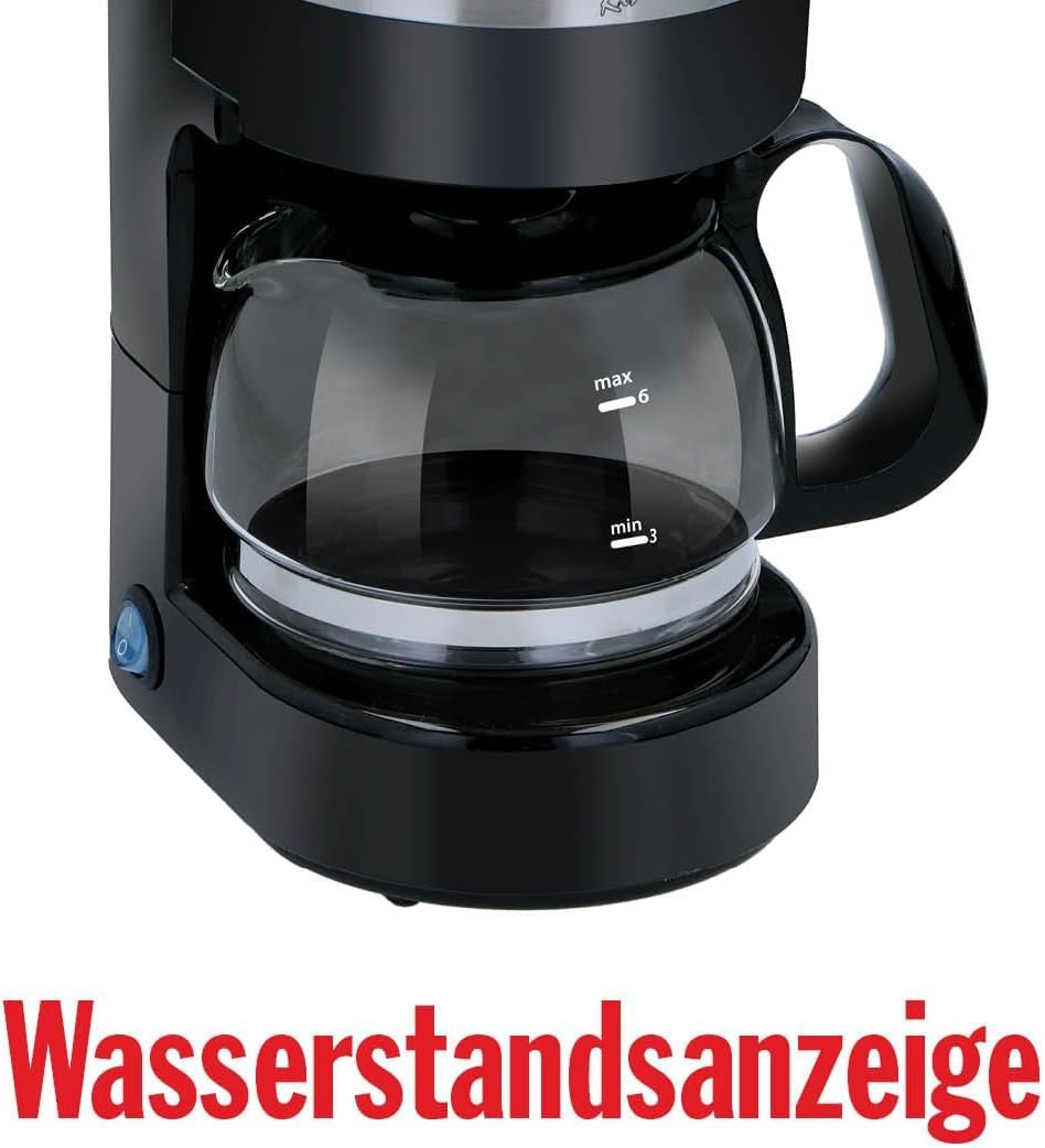 Cafetieră pentru camioane de 24V - Cafetieră pentru camioane - Cafetieră cu filtru - Cafetieră cu funcție de menținere la cald - Cafetieră cu carafă de sticlă - Neagră