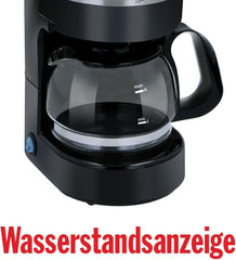 Cafetieră pentru camioane de 24V - Cafetieră pentru camioane - Cafetieră cu filtru - Cafetieră cu funcție de menținere la cald - Cafetieră cu carafă de sticlă - Neagră